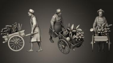 Figurines of people WOMAN13 3d model
